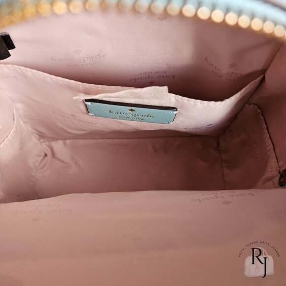 #10 Kate Spade Schuyler Mini Backpack and Wristlet – Smoky Blue - Picture 13 of 16